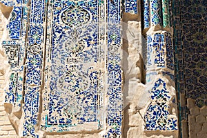 Detail of Ruins of Ak-Saray Palace in Shakhrisabz, Uzbekistan. It is part of the World Heritage Site. photo