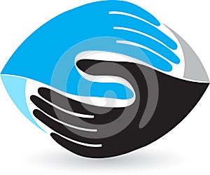 Shaking hand logo