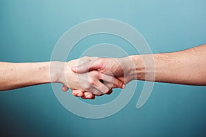 Shaking hands