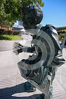Shaking Man sculpture interpreted as representation of parkinsonism