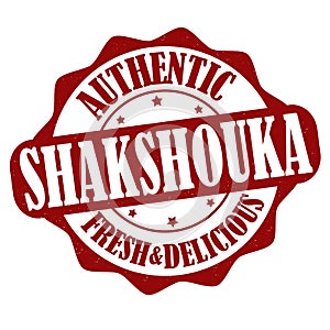 Shakshouka label or stamp