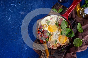 Shakshuka, Fried Eggs with Tomato Sauce