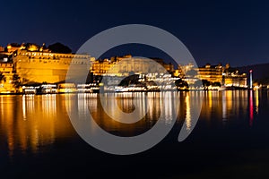 shaky image of city night landscape long exposure shot photo