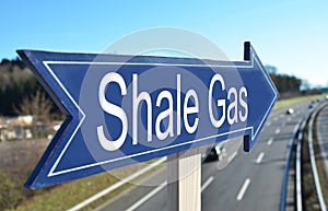 SHALE GAS sign photo