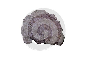 Shale rock on a white background. photo