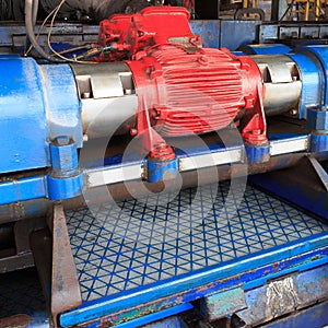 Shale shaker on an offshore oil rig