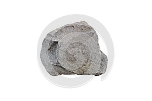 Shale stone clastic sedimentary rock isolated on white background with clipping path.