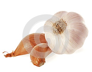 Shallot Onions and Garlic.