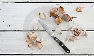 Shallots and Garlic
