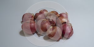 Collection of fresh shallots