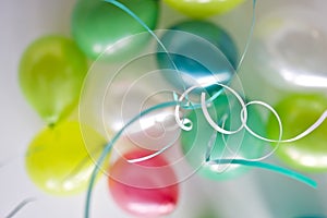 Shallow focus photo of festive balloons