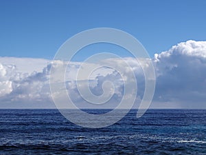 Shallow ocean waters of Windward side of Oahu