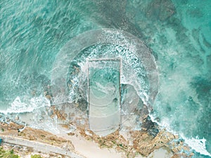 Ocean rock pool in Sutherland Shire Cronulla Australia photo