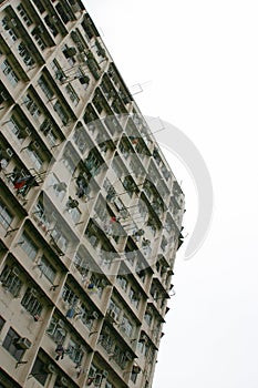 sham shui po , Tong lau old house at hong kong 8 July 2004