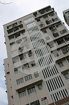 a sham shui po , Tong lau old house at hong kong 8 July 2004