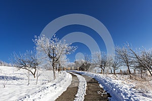 Shamakhi Astrological Observatory in winter time