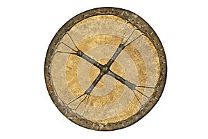 Shamanic drum isolated