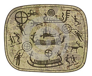 Shamanic petroglyph