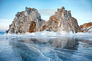 Shamanka mount on Baikal lake