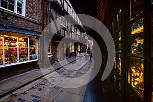 The Shambles, a famous medieval street in York