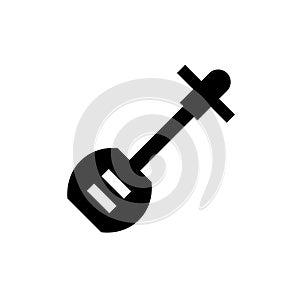Shamisen icon vector sign and symbol isolated on white background, Shamisen logo concept