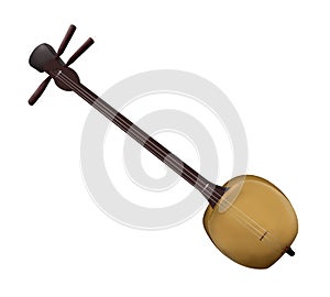 Shamisen, instrument of Japanese