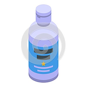 Shampoo baby bottle icon isometric vector. Ailment rear sanitary