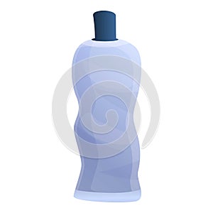 Shampoo bottle icon, cartoon style