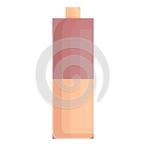 Shampoo bottle icon cartoon vector. Cosmetic bottle