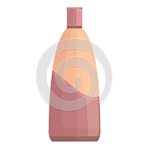 Shampoo bottle icon cartoon vector. Cosmetic container