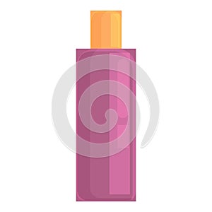 Shampoo bottle icon cartoon vector. Cosmetic package