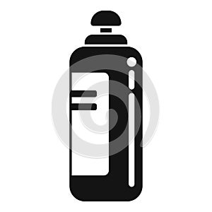 Shampoo bottle icon simple vector. Beauty parlor artist