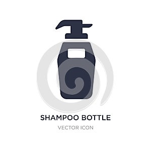 shampoo bottle icon on white background. Simple element illustration from Beauty concept