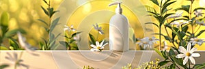 Shampoo Bottle Mockup, Liquid Soap Plastic Container, Shower Gel Tube, Hair Conditioner Box