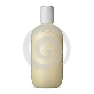 Shampoo bottle. Plastic cosmetic mockup blank