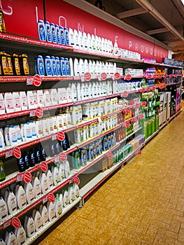 Shampoo, soap and personal care products department