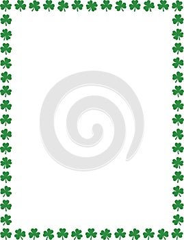 Shamrock Border for Stationery