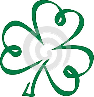 Shamrock caligraphy style