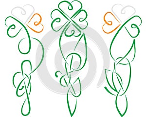 Shamrock Celtic Ireland knot