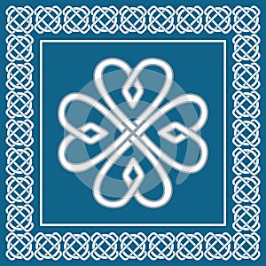 Shamrock - celtic knot,traditional irish symbol,vector