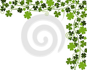 Shamrock & Four Leaf Clover Border