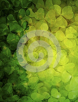 Shamrock Leaves Background Illustration