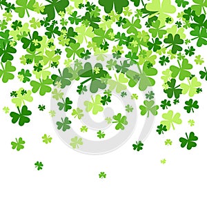 Shamrock Pattern Background Saint Patrick Day Beer Festival Banner