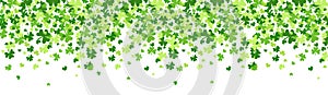 Shamrock Pattern Background Saint Patrick Day Beer Festival Banner