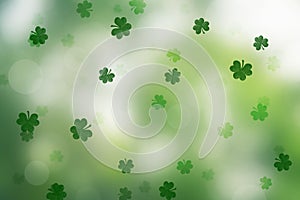 Shamrock St. Patrick`s Day Background