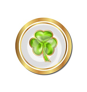 Shamrock sticker for Saint Patrick day