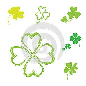 Shamrock Vector Icon For St. Patrick Day
