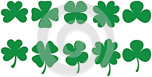 Shamrocks - Four and three leaf