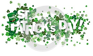 Shamrocks Happy St Patrick