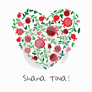 Shana Tova Happy New Year on hebrew.